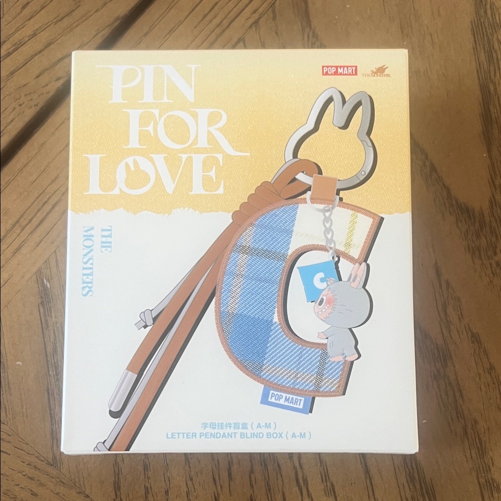 Authentic Pop Mart Pin for Love Letter Pendant Blind Box